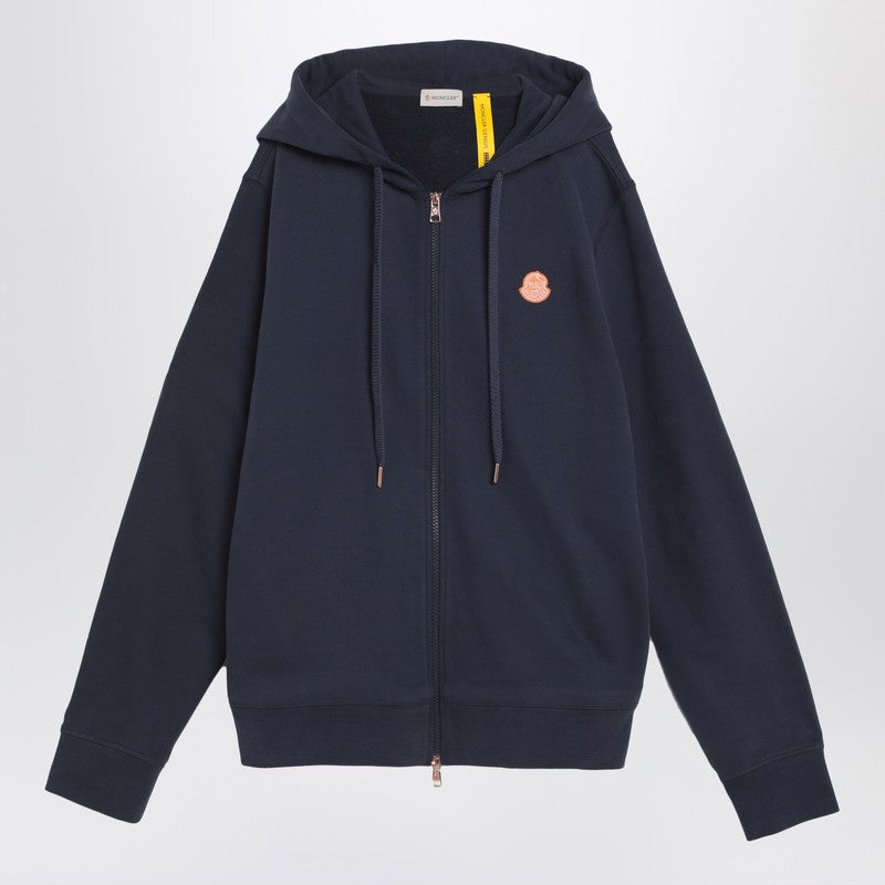 Moncler Genius Blue Zip-up Cotton Sweatshirt