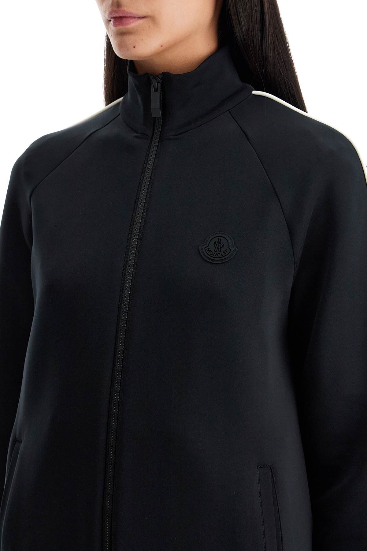 Moncler Neoprene Zip-Up Sweatshirt