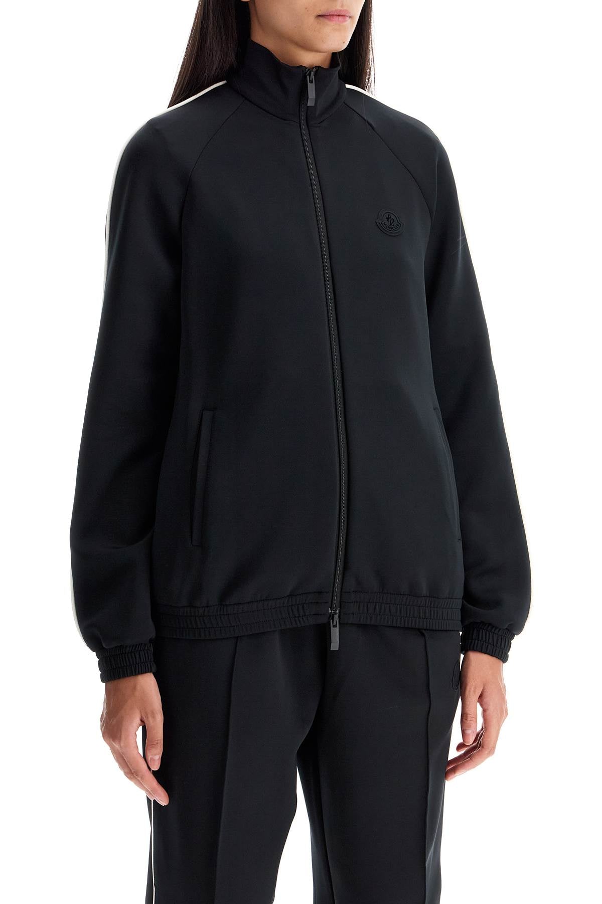 Moncler Neoprene Zip-Up Sweatshirt