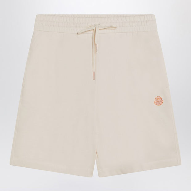 Moncler X Gilga Farm By Donald Glover Ivory White Cotton Shorts