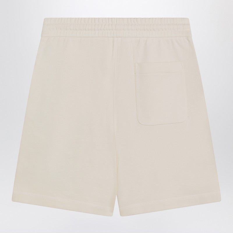 Moncler Genius Ivory White Cotton Shorts