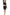 Gianine MATHILDE BLACK Activewear V Fold Long Shorts