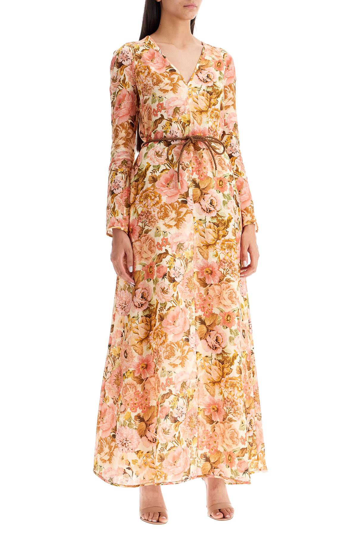 Zimmermann Golden Plunge Maxi Dress