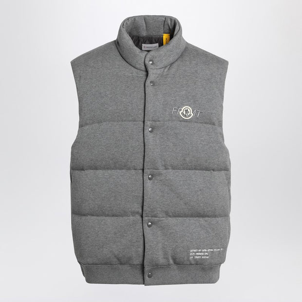 Moncler X FRGMT Padded Grey Vest With Logo