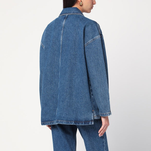ANINE BING Luna Jacket In Indigo Blue Denim