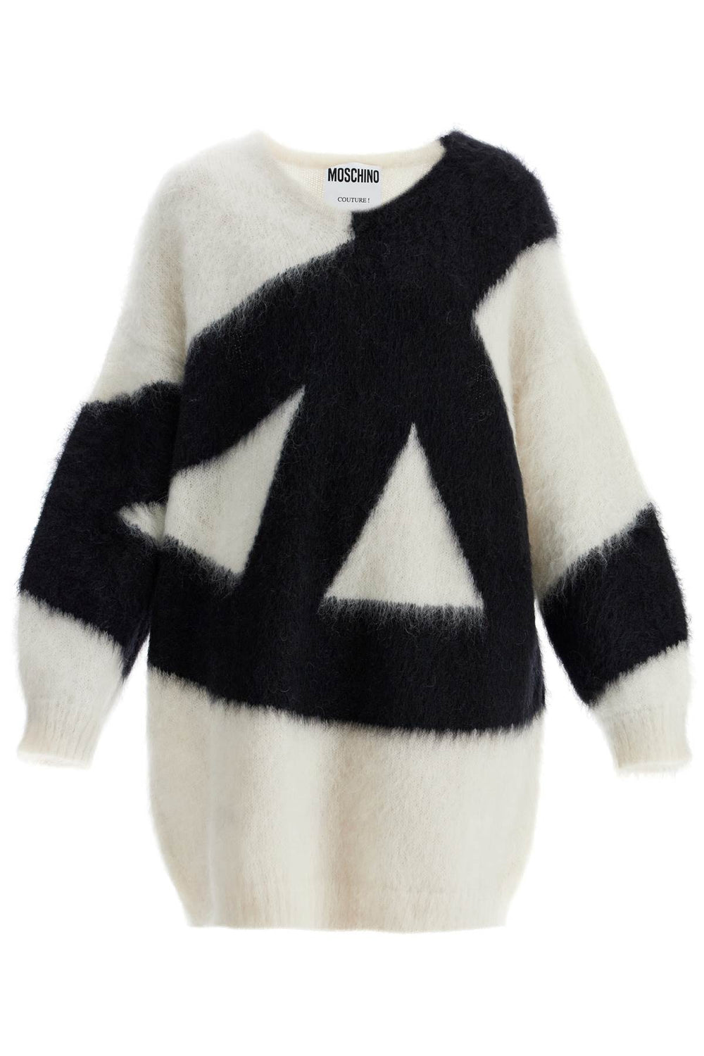 Moschino Peace Sign Brushed Knit Dress