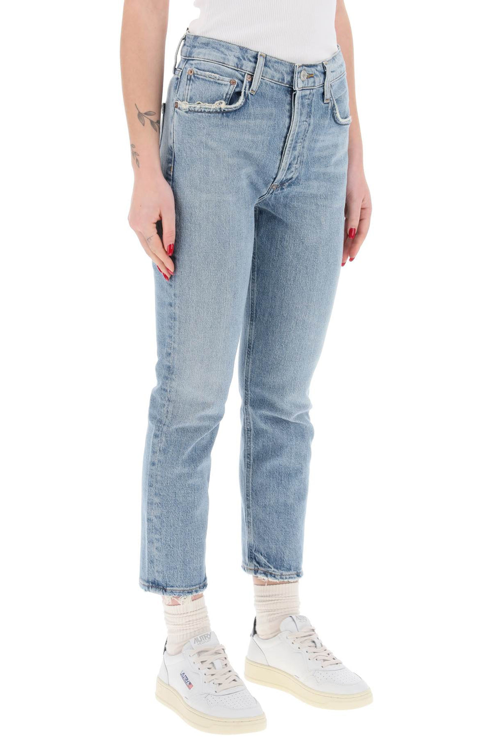 AGOLDE Riley High Rise Cropped Jeans