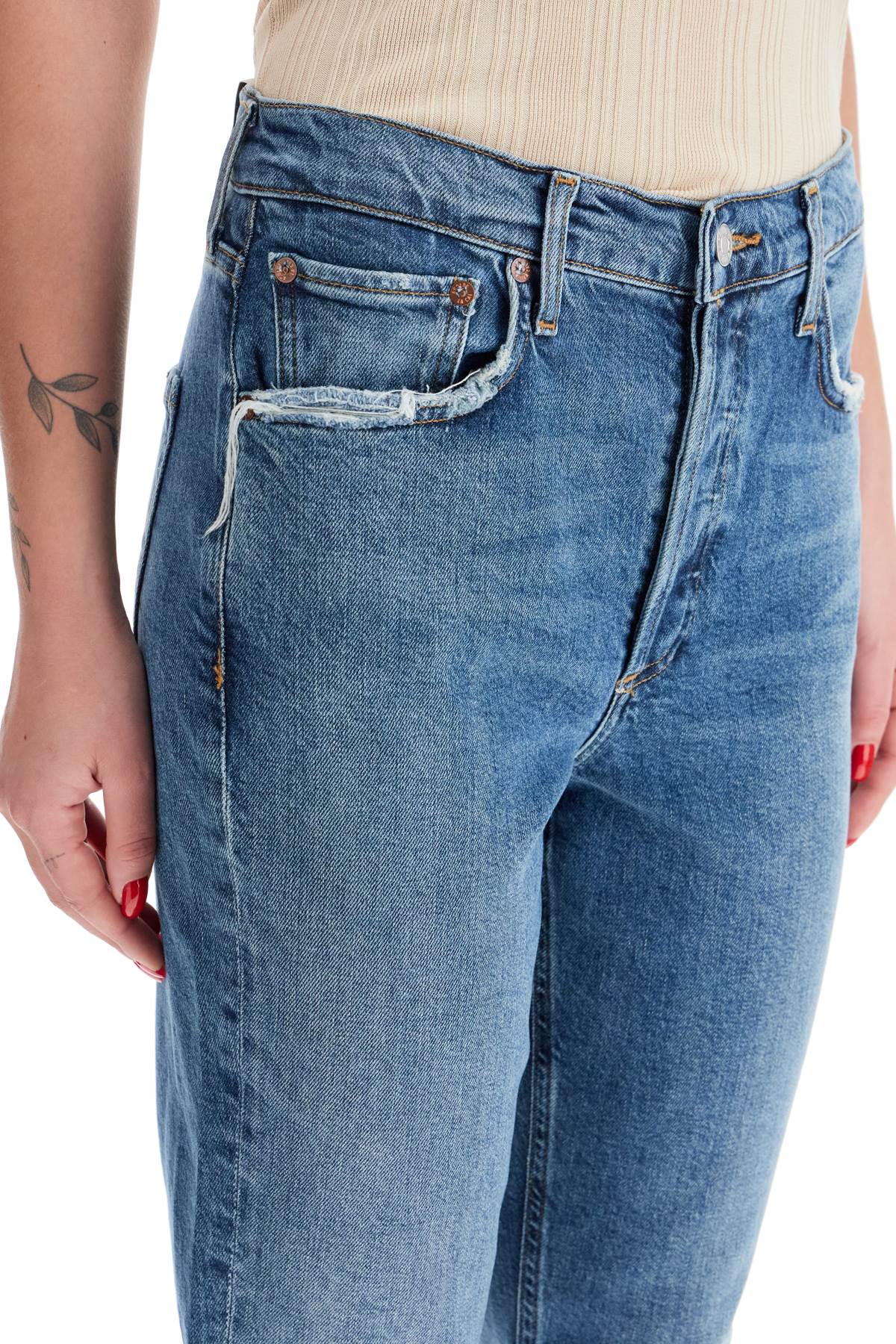 AGOLDE Riley High Rise Cropped Jeans