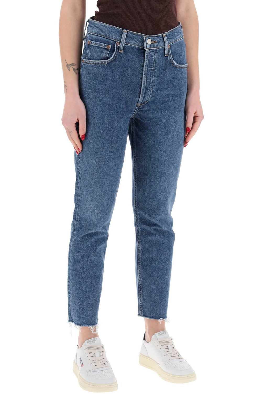 AGOLDE Riley High Rise Cropped Jeans