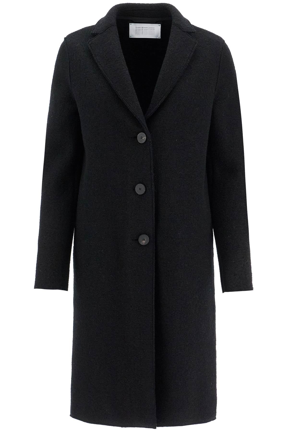 Harris Wharf London Single-Breasted Boiled Wool Coat