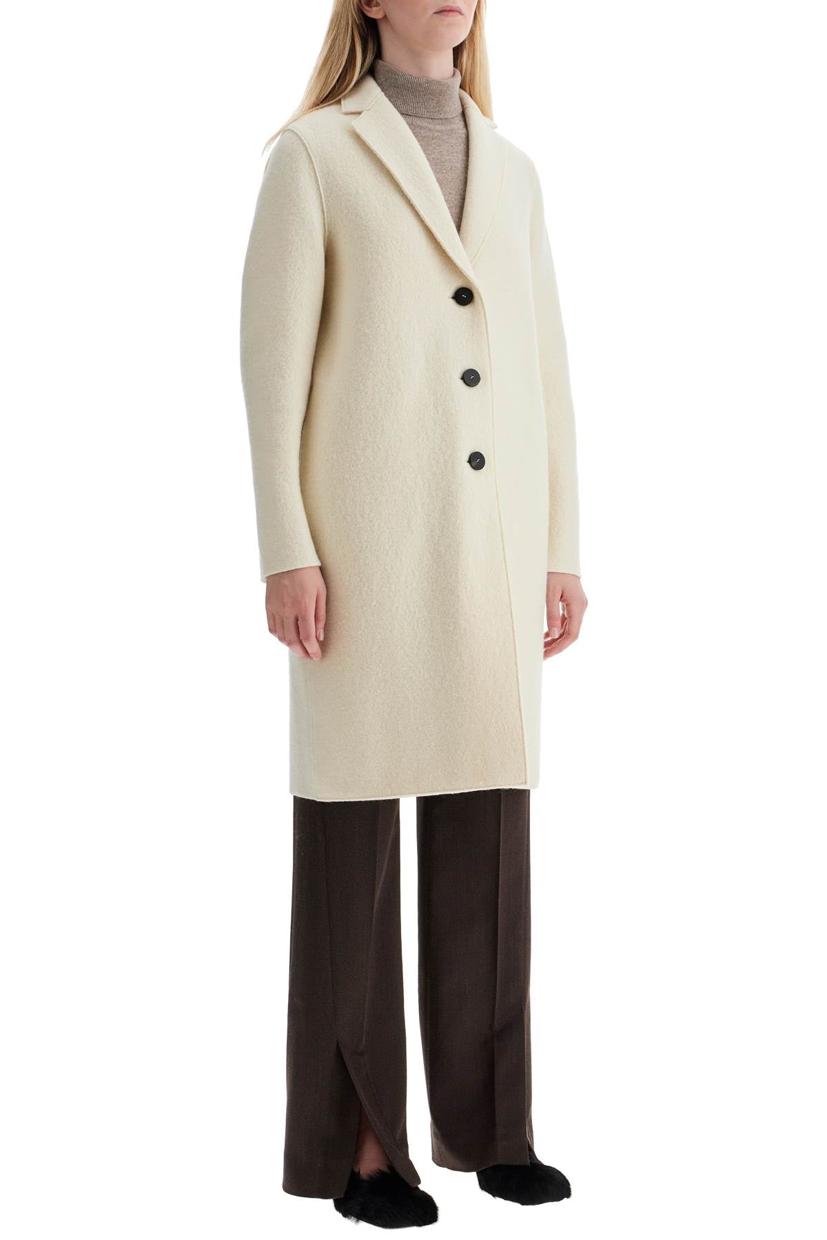 Harris Wharf London Single-breasted Wool Coat