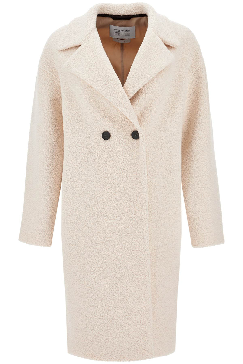 Harris Wharf London Double-breasted Wool Boucle Coat