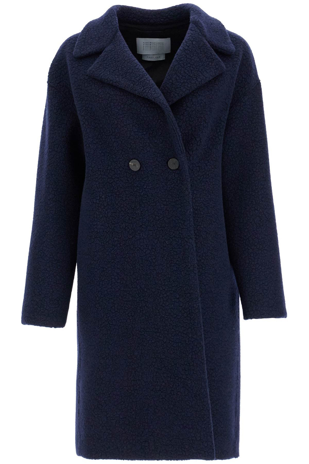 Harris Wharf London Double-breasted Wool Boucle Coat