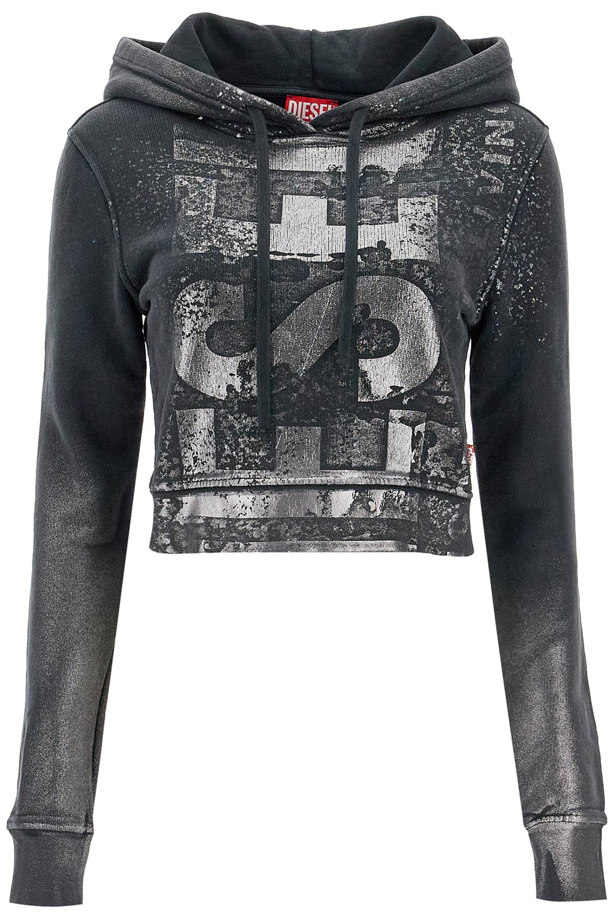 Diesel Metallic Cropped Sweatshirt