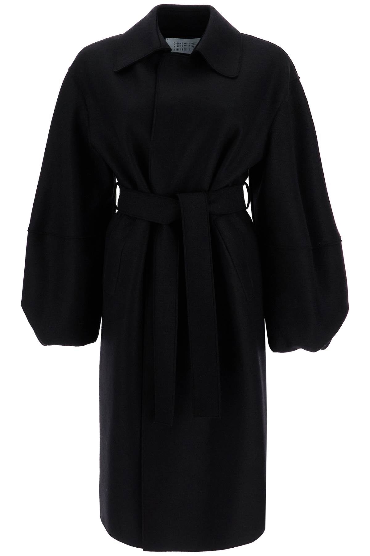 Harris Wharf London Pressed Wool Robe Coat