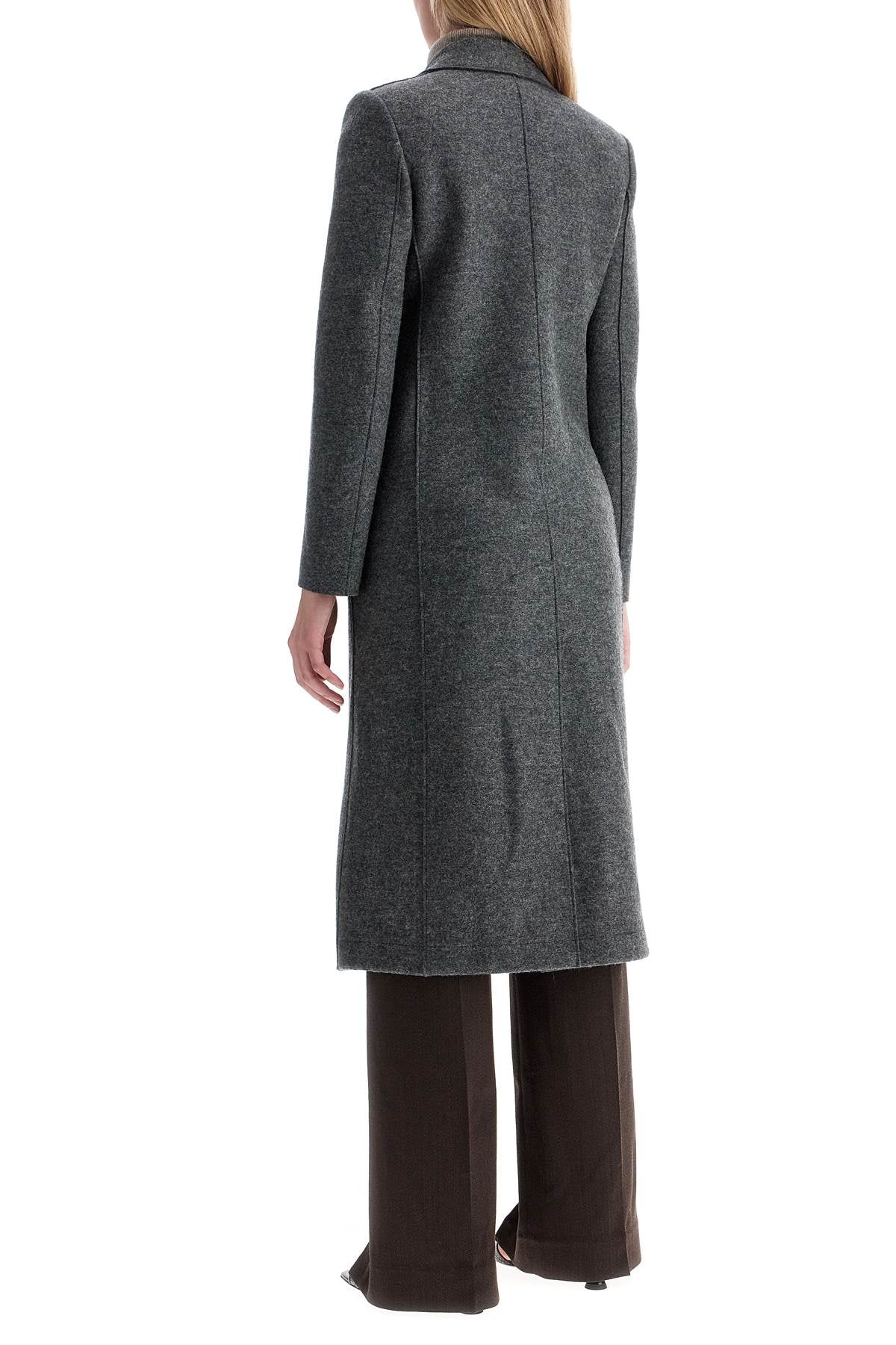 Harris Wharf London Single-Breasted Pressed Wool Coat