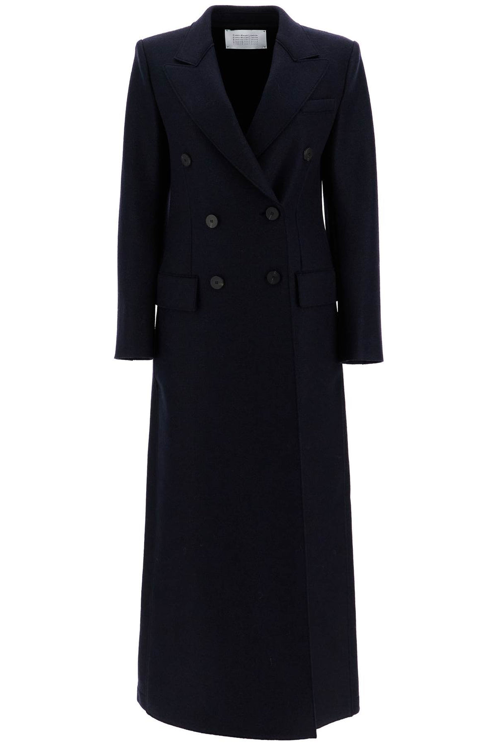 Harris Wharf London Double-Breasted Pressed Wool Coat