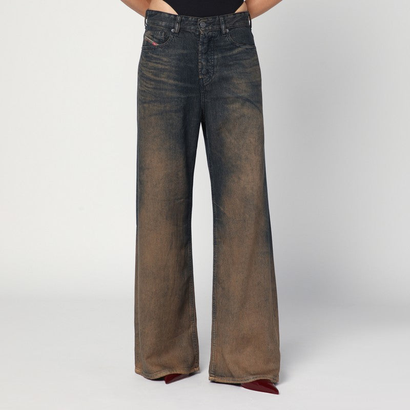 Diesel 1996 D-Sire Jeans In Medium Blue With Faded Effect
