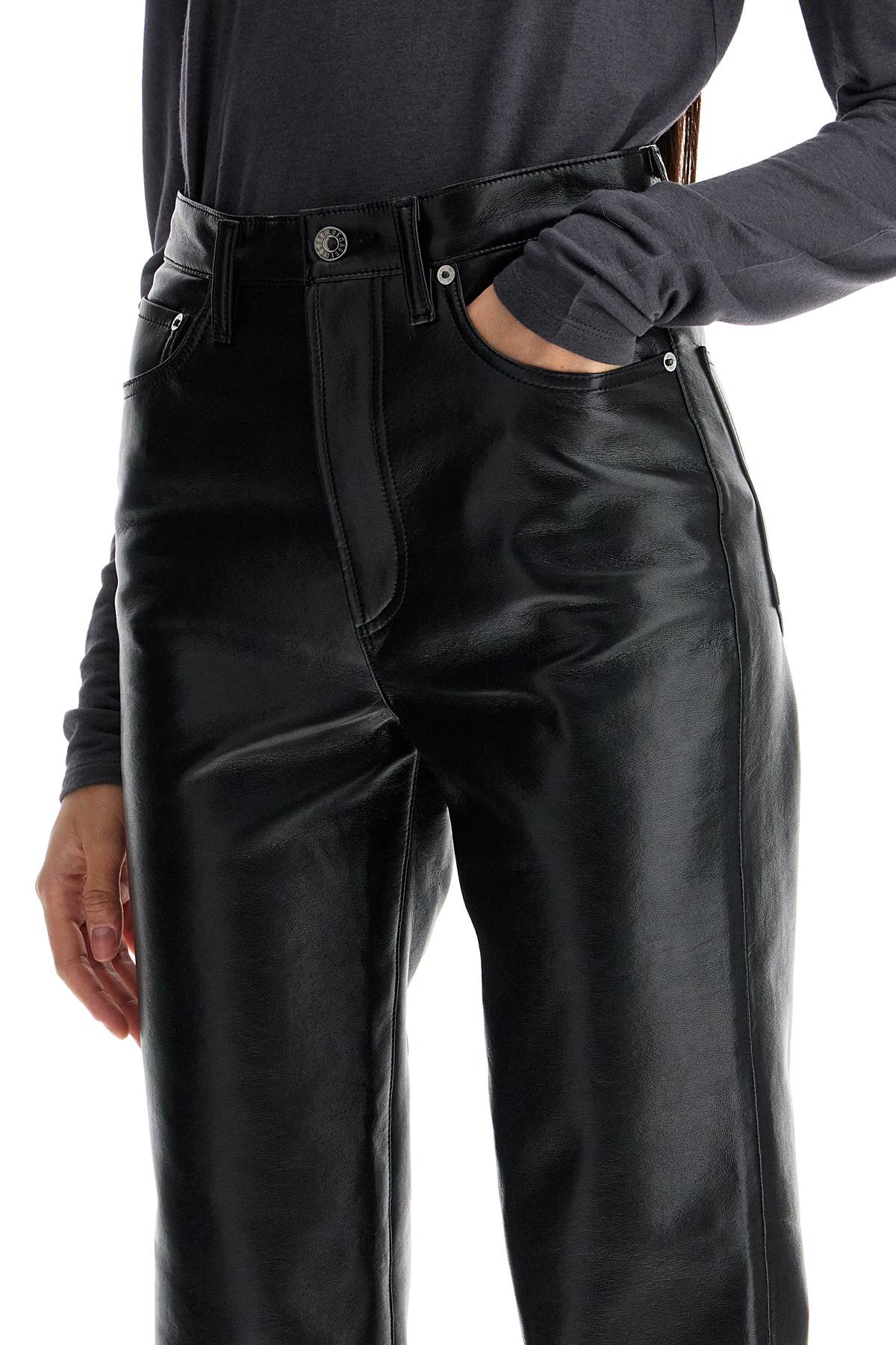 Agolde '90's Recycled Leather High Waisted Pants