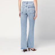 AGOLDE Faded Light Blue Jeans In Regenerated Denim