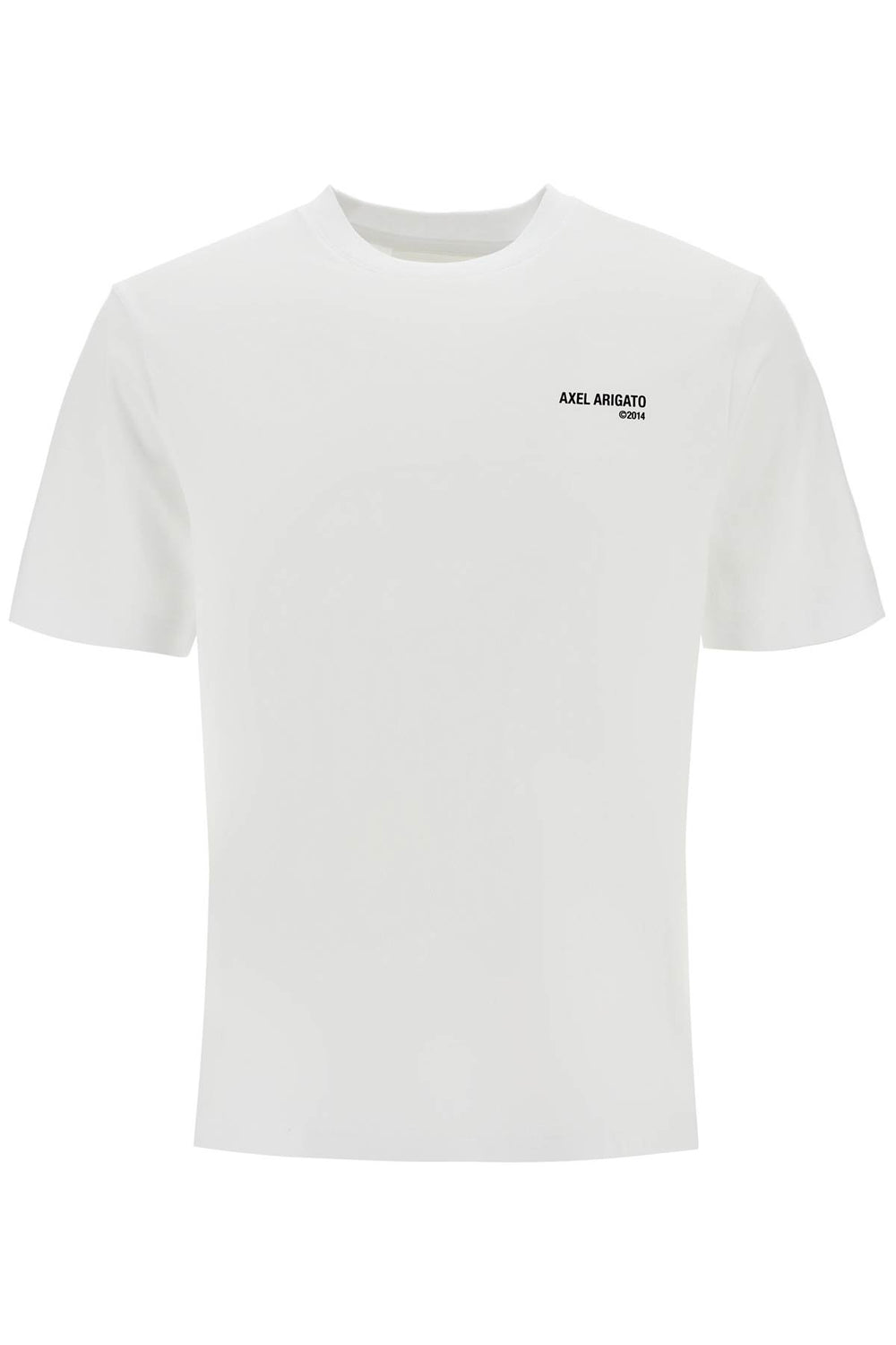 Axel Arigato White Organic Cotton Crew neck T-Shirt With Discreet Logo