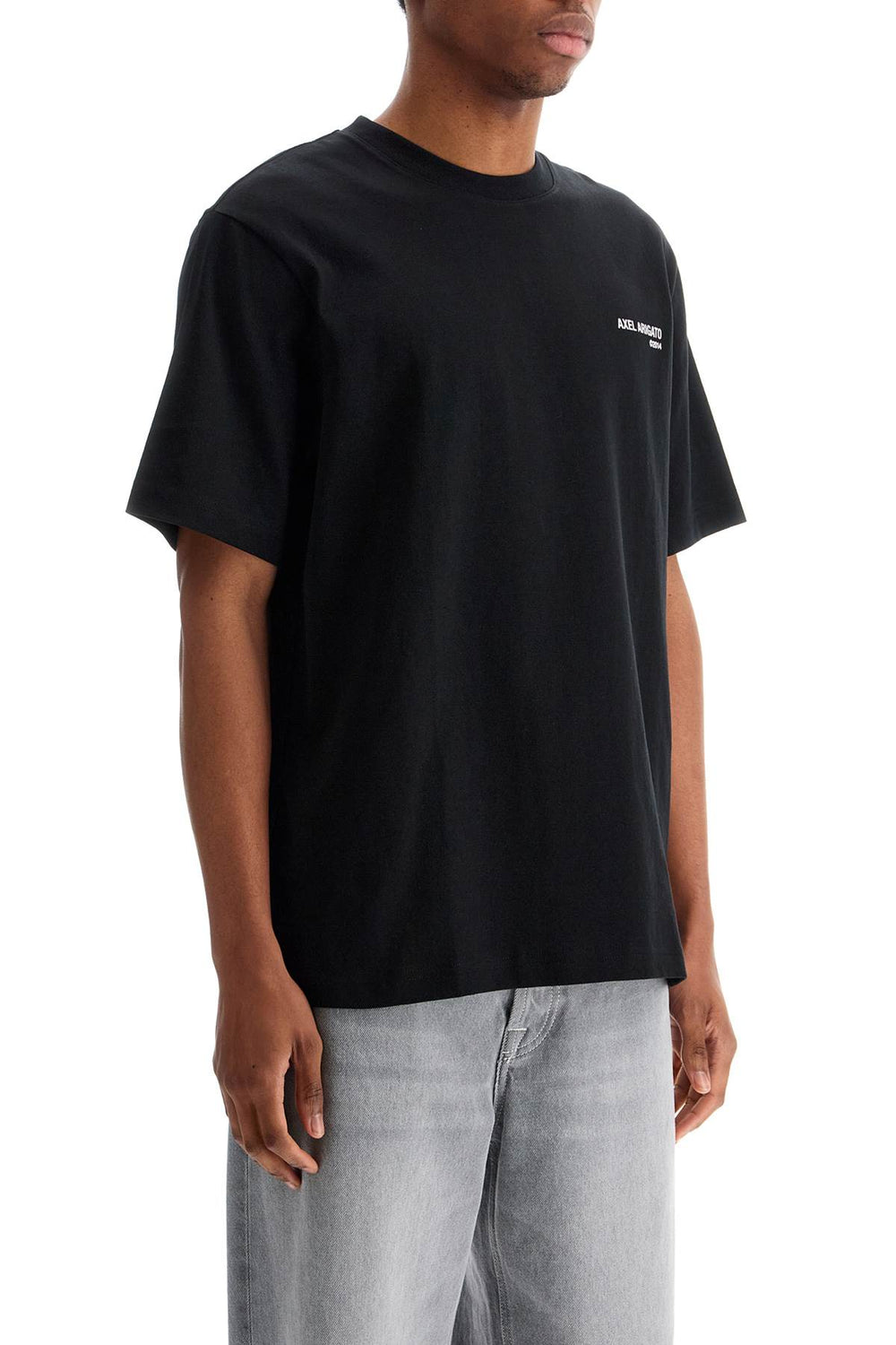 Axel Arigato Black Organic Cotton T-shirt With Discreet Logo