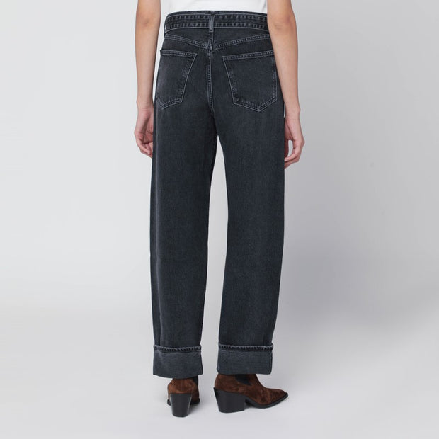 AGOLDE Jeans Cuffer Taper Grey Washed Effect