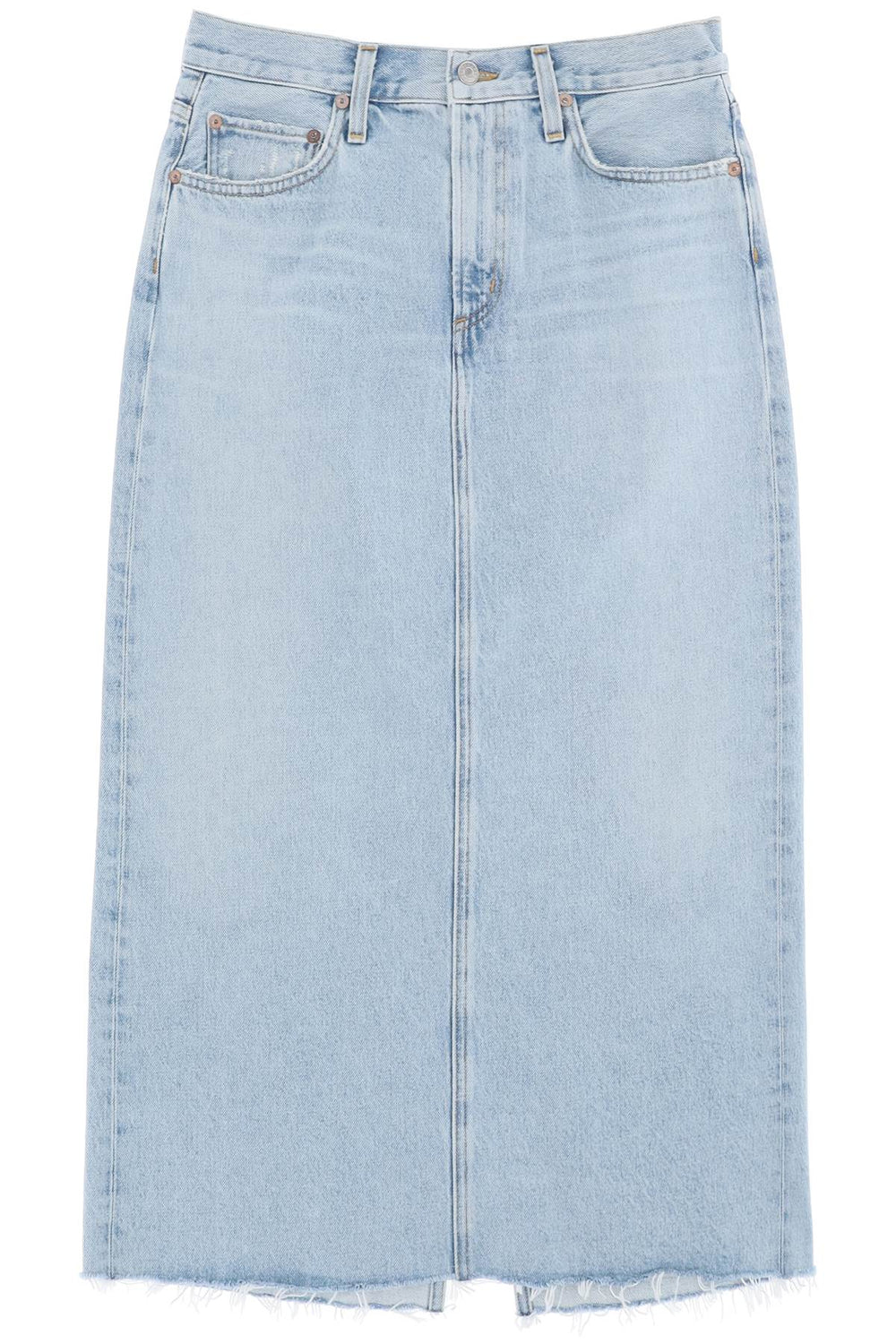 Agolde Della Denim Midi Skirt