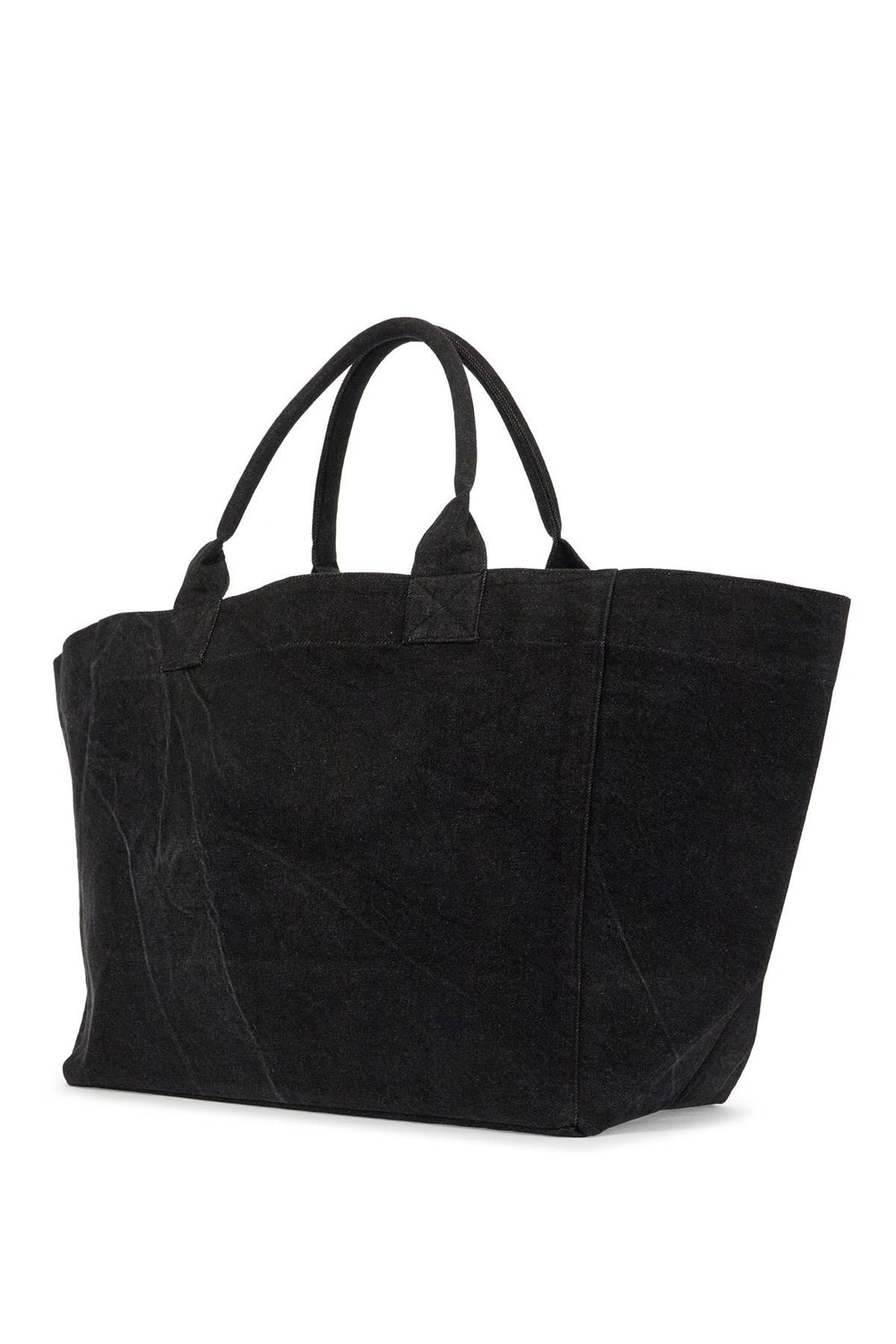 Ganni Denim Logo Tote Bag