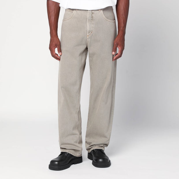 AGOLDE Beige Jeans In Regenerated Denim