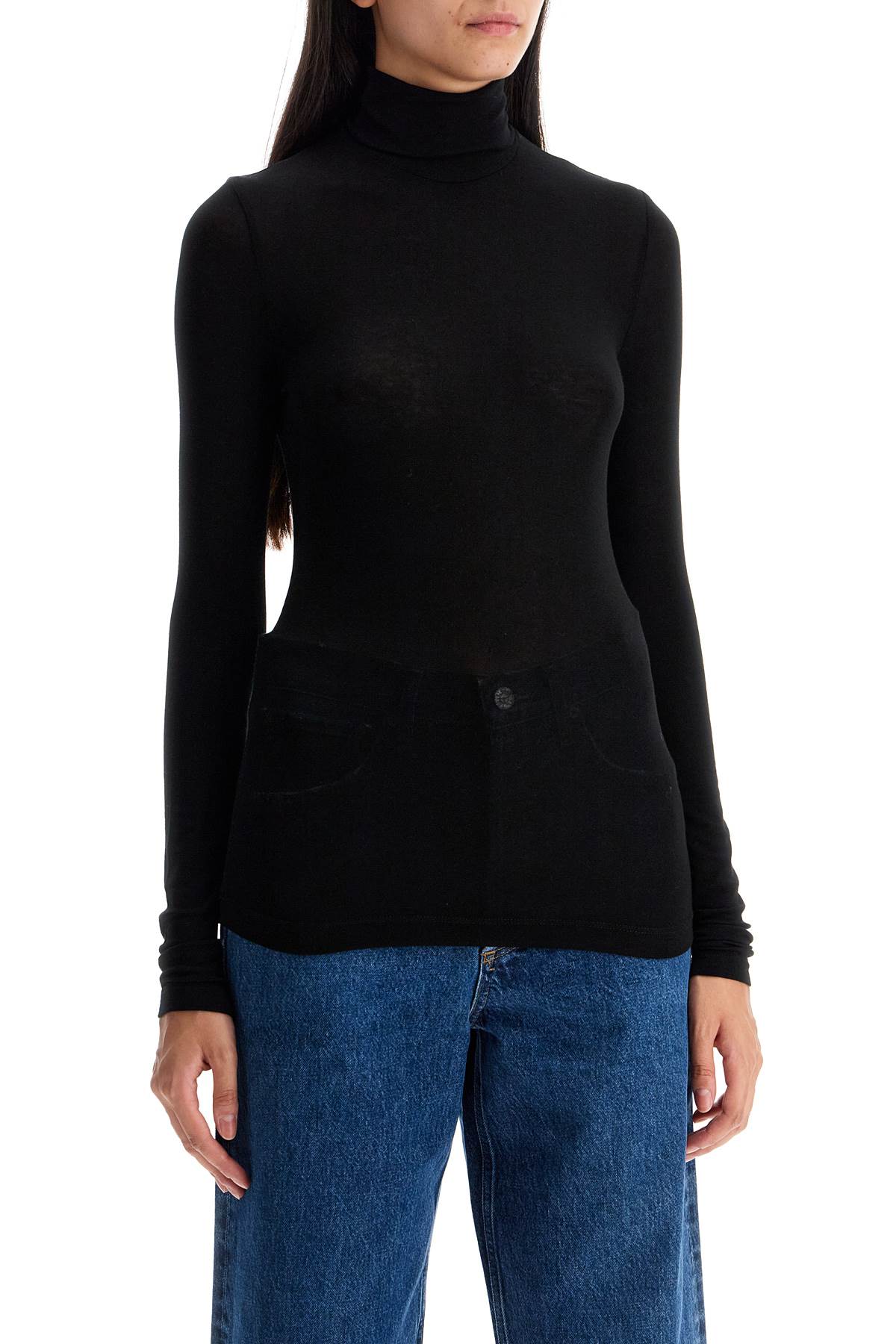 AGOLDE Pascale Stretch Turtleneck Top