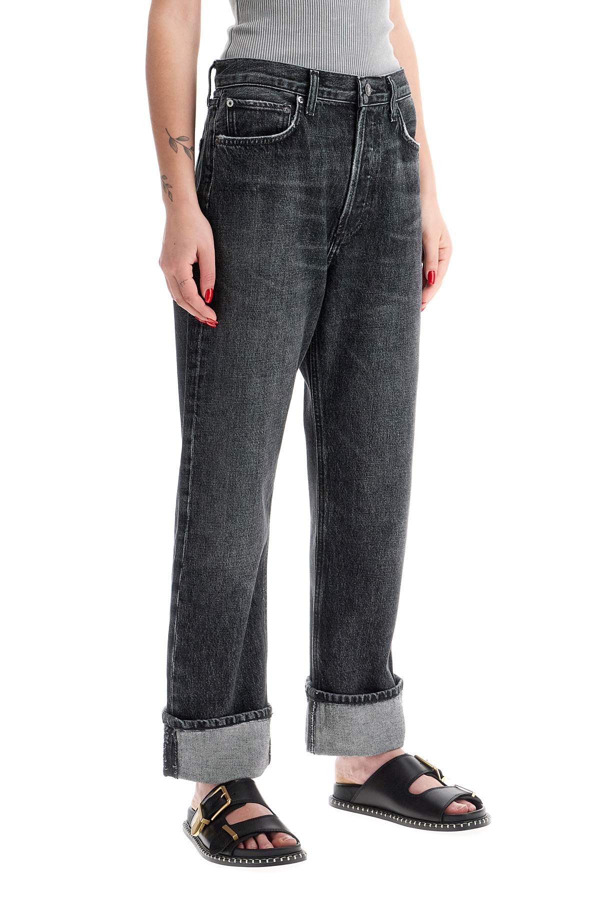 AGOLDE Fran Low Slung Straight Jeans