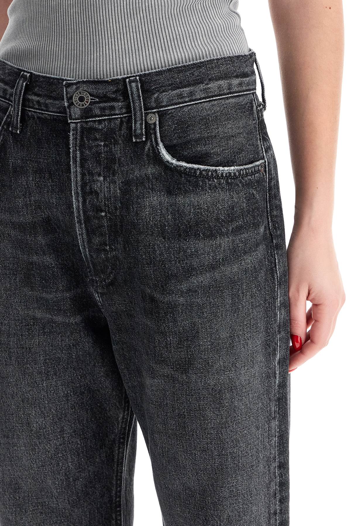 AGOLDE Fran Low Slung Straight Jeans