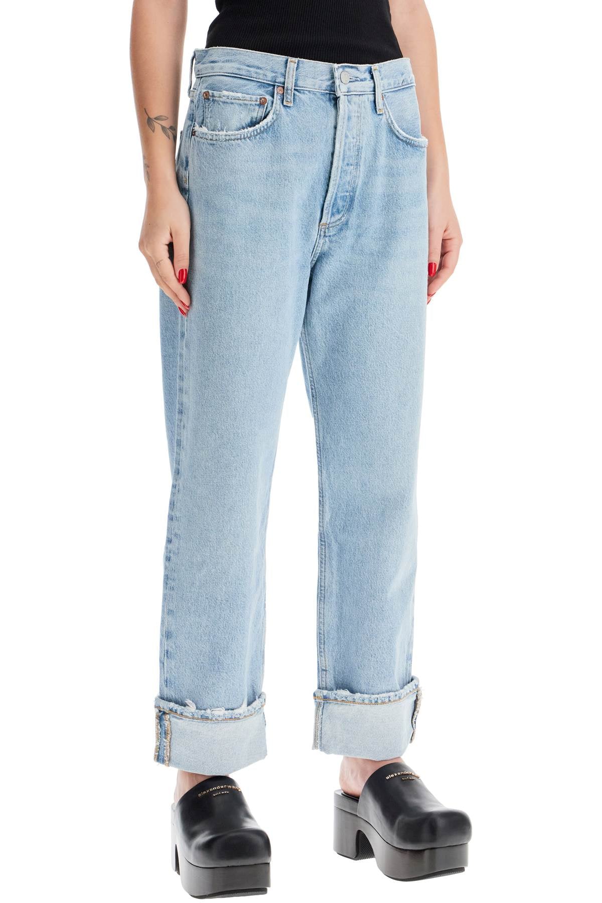 AGOLDE Fran Low Slung Straight Jeans