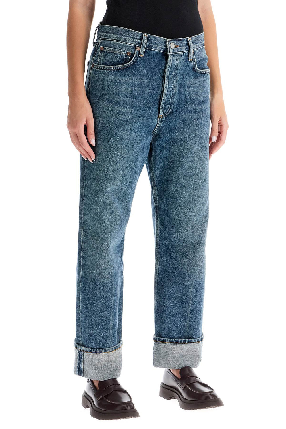 AGOLDE Fran Low Slung Straight Jeans