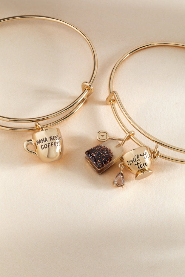 ALEX AND ANI 'Mama Needs Coffee' Mug Charm Bangle