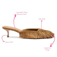Larroude Sienna Mule In Tobacco Suede