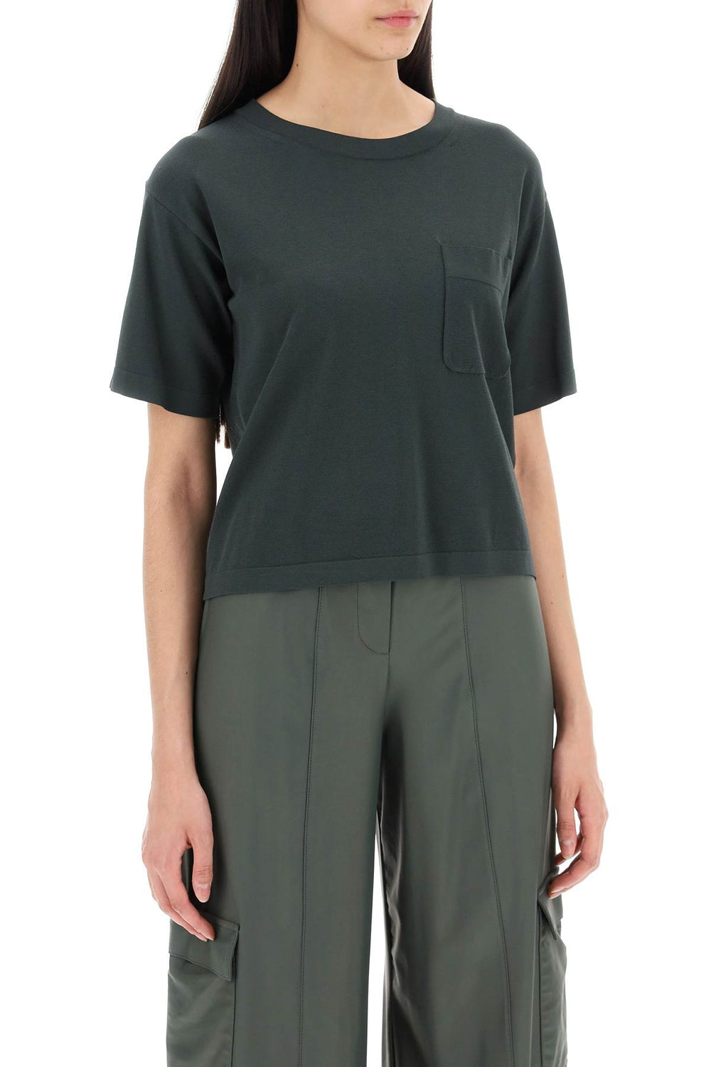 Max Mara Leisure Acro Viscose Knit T-Shirt