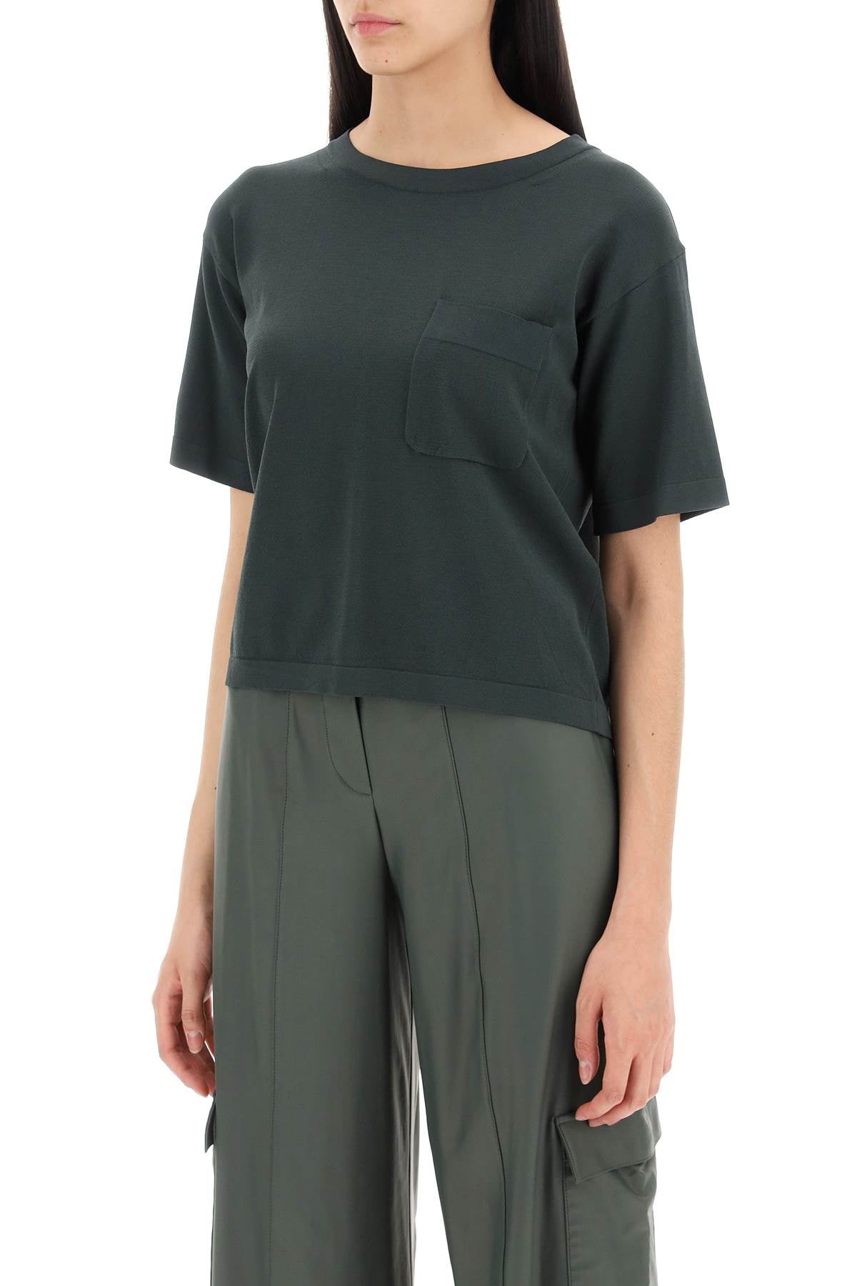 Max Mara Leisure Acro Viscose Knit T-Shirt