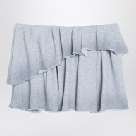 Acne Studios Grey Fleece Ruffle Mini Skirt