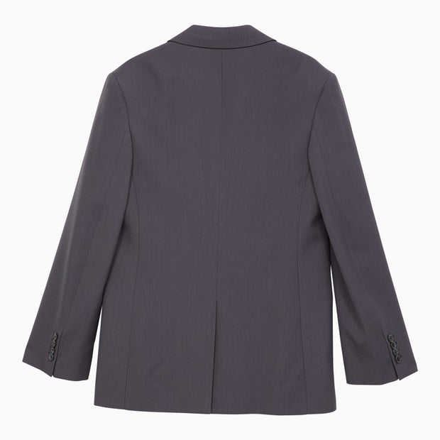 Acne Studios Blue Single-breasted Jacket In Wool Blend