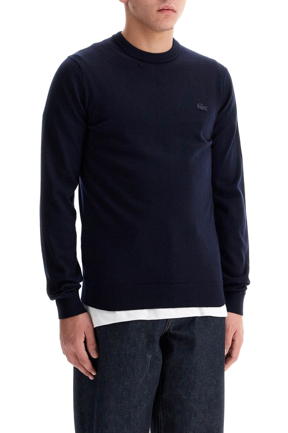 Lacoste Wool Crewneck Pullover Sweater