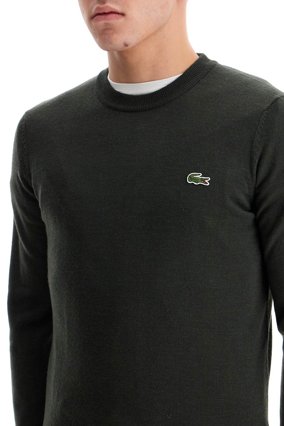 Lacoste Wool Blend Pullover Sweater