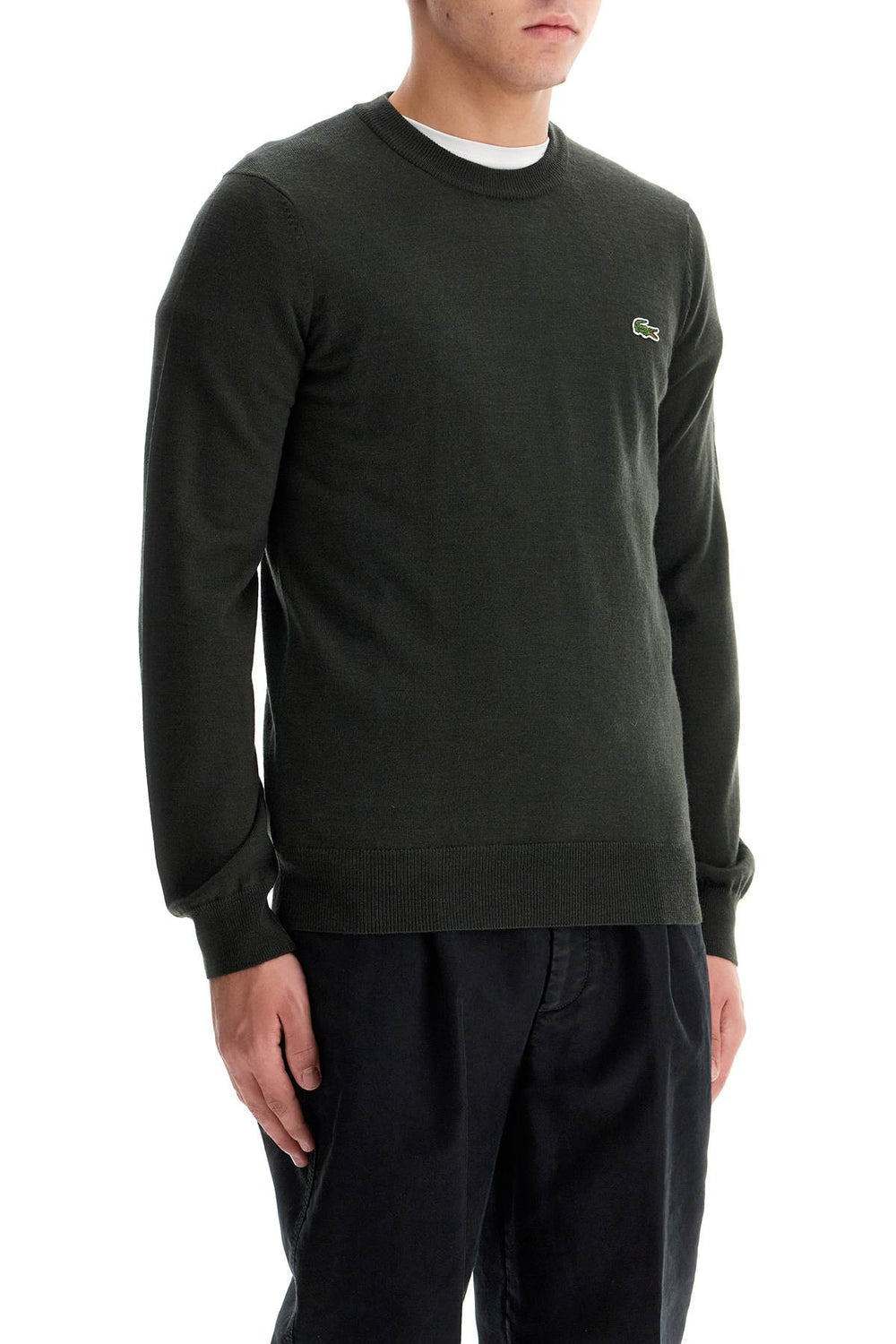 Lacoste Wool Blend Pullover Sweater