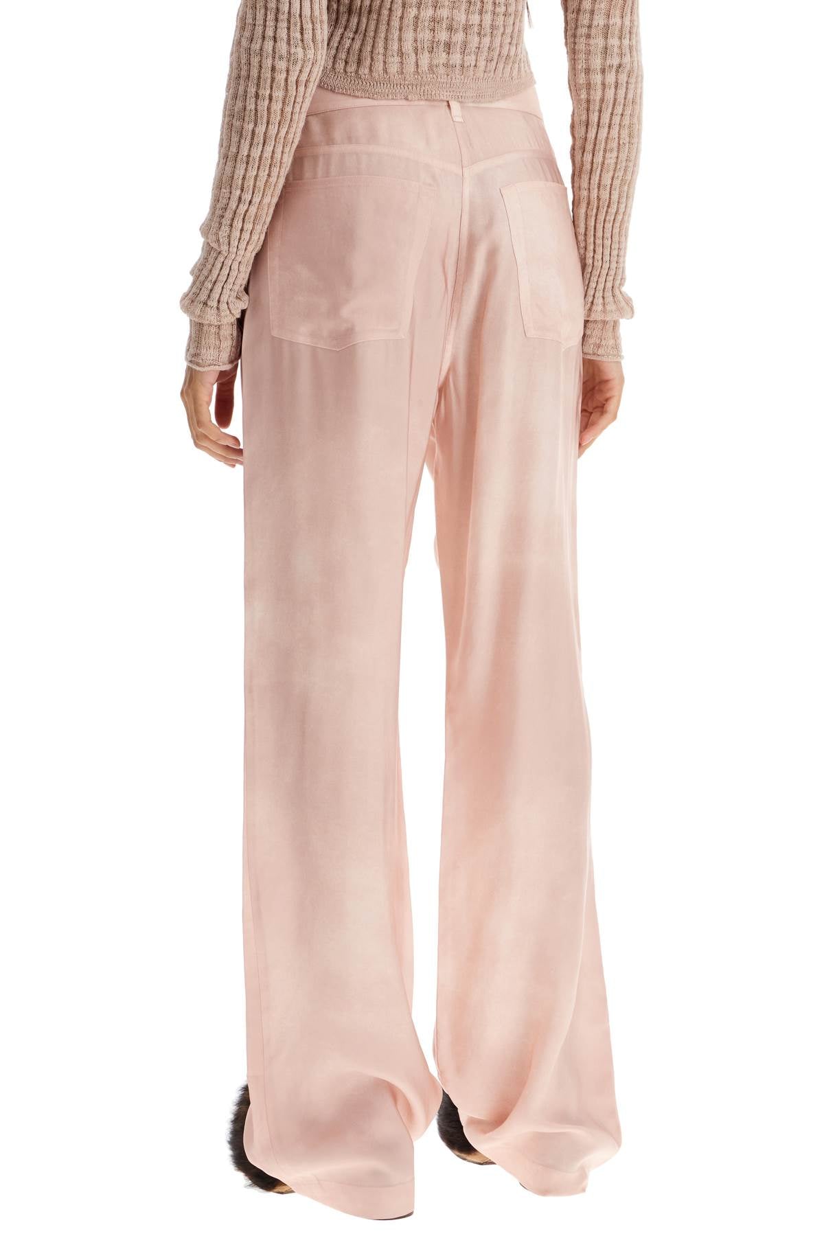 Acne Studios Silk Twill Wide Leg Pants