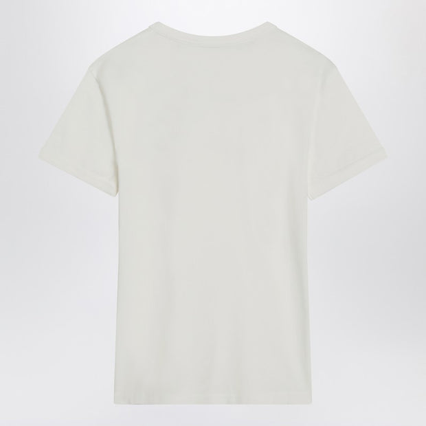 Acne Studios White Cotton T-shirt With Logo