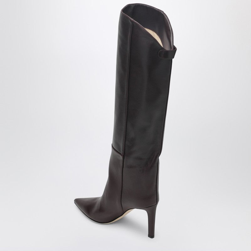 Jimmy Choo Alizze Knee Boot 85 Color Merlot
