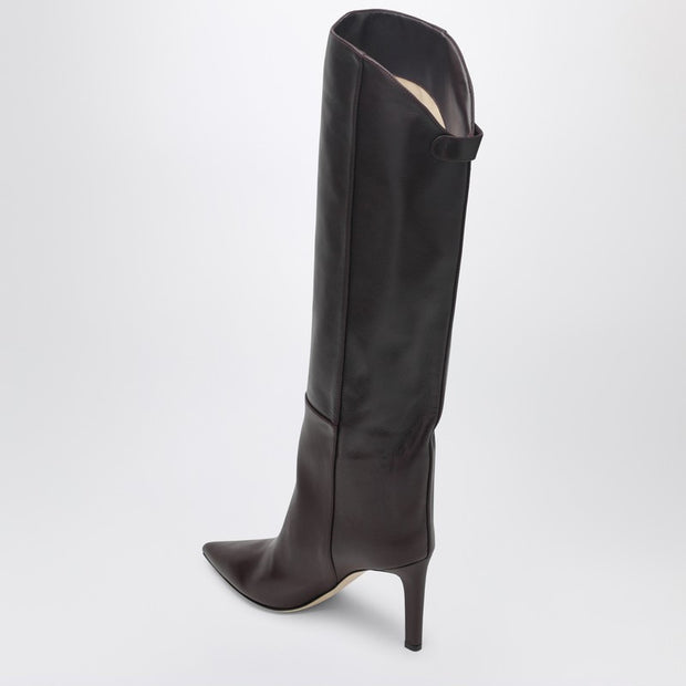 Jimmy Choo Alizze Knee Boot 85 Color Merlot