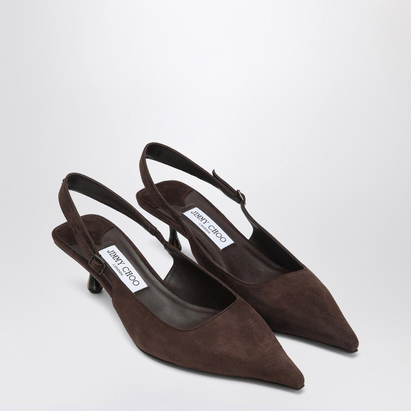 Jimmy Choo Amel 50 Pumps In Chocolate Colour