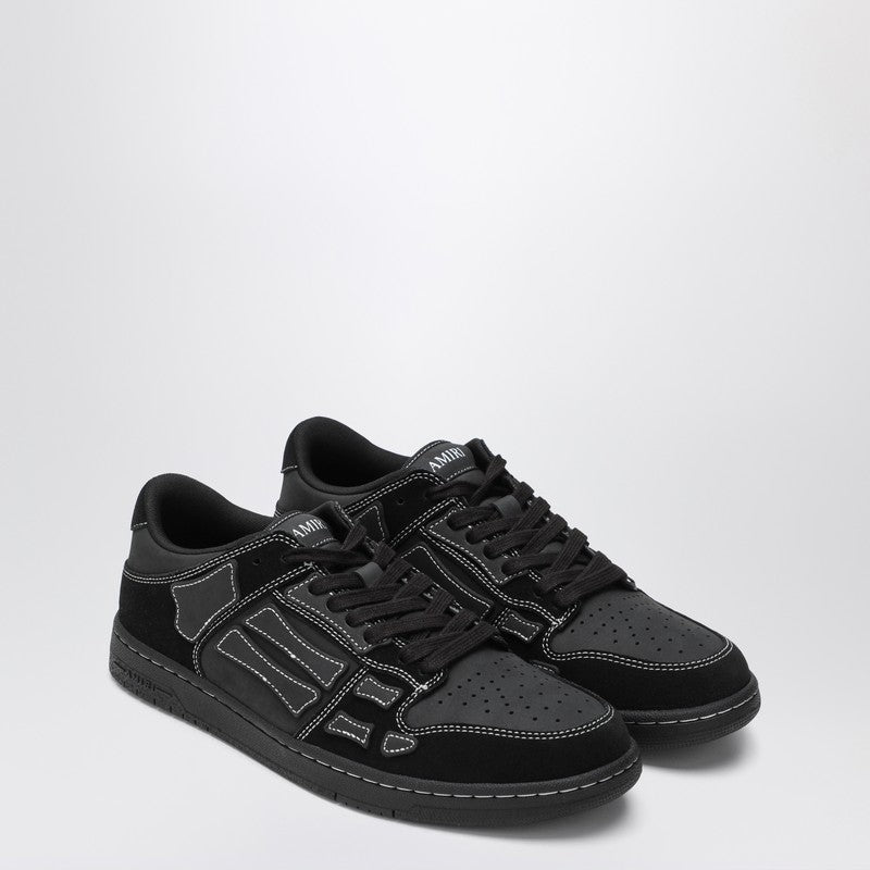 AMIRI Sneaker Skel Top Low Black In Leather And Suede